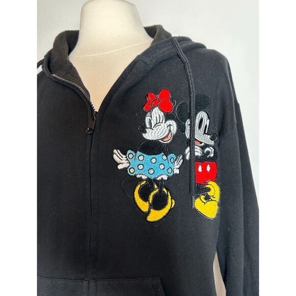 Disney Minnie and Mickey Mouse Zip Up Sweatshirt Kids Size XL - Picture 1 of 8